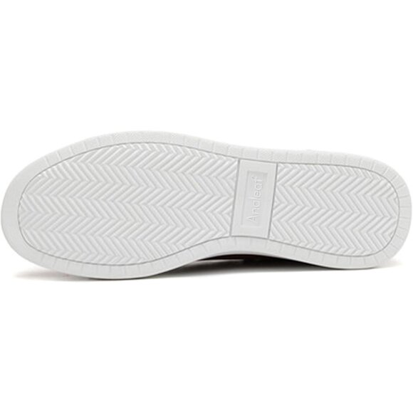 Men's  Brown Casual Fashion Dress Sneakers Classic Lace-Up Lightweight Shoes - Picture 3 of 9